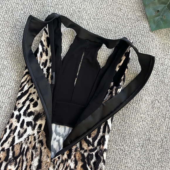 Just Cavalli Leopard Long Formal Dress Size L - Picture 8 of 14